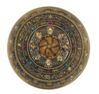 Prayer Wheel Premium Quality Solid Brass Heavy Duty Table Top (Medium) - DharmaObjects
