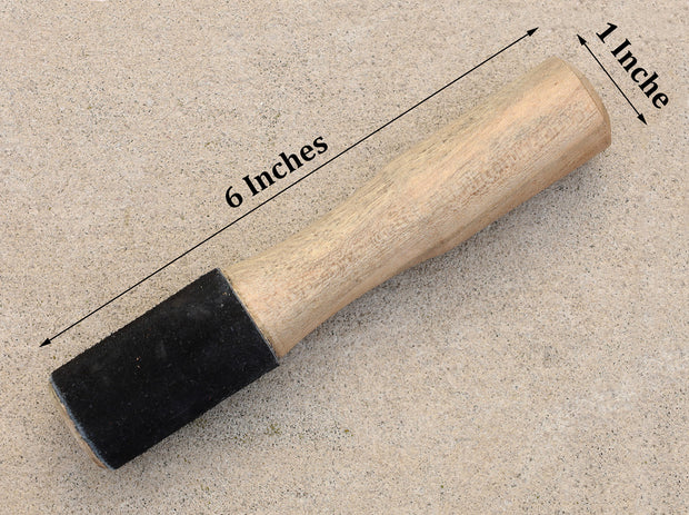 Tibetan Hand Carved Easy Play Suede 2 In 1 Wooden Singing Bowl Striker Beater Mallet