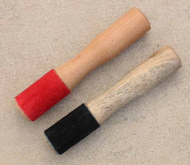 Tibetan Hand Carved Easy Play Suede 2 In 1 Wooden Singing Bowl Striker Beater Mallet