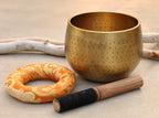 Tibetan 5.5" Pro Deep Meditation Singing Bowl Complete Set ~ Yoga, Mindfulness, Spiritual & Chakra Healing ~ - DharmaObjects