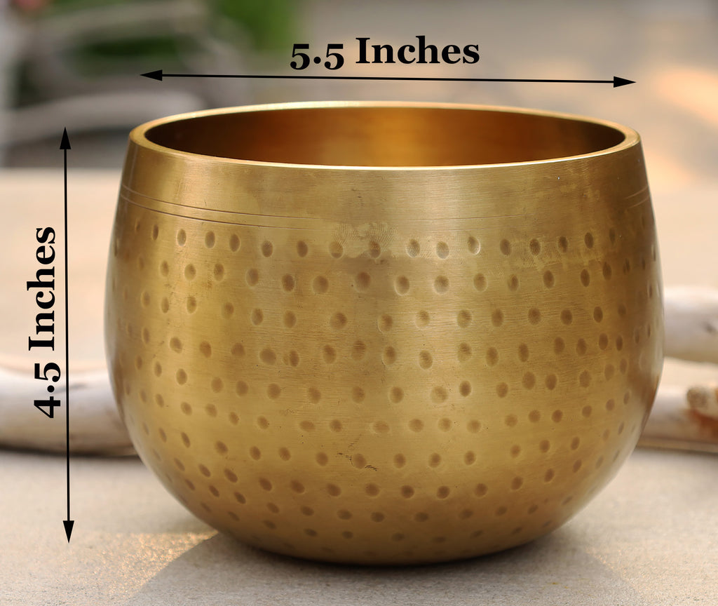 Tibetan 5.5" Pro Deep Meditation Singing Bowl Complete Set ~ Yoga, Mindfulness, Spiritual & Chakra Healing ~ - DharmaObjects
