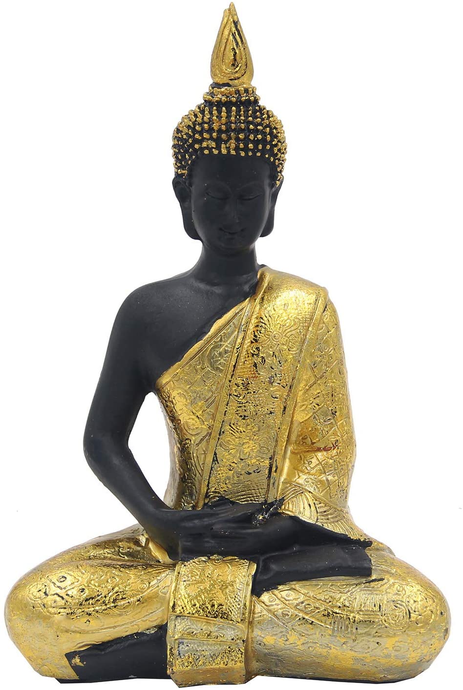 Golden Buddha Statue for Home Altar Shrine Meditation Room - DharmaObjects