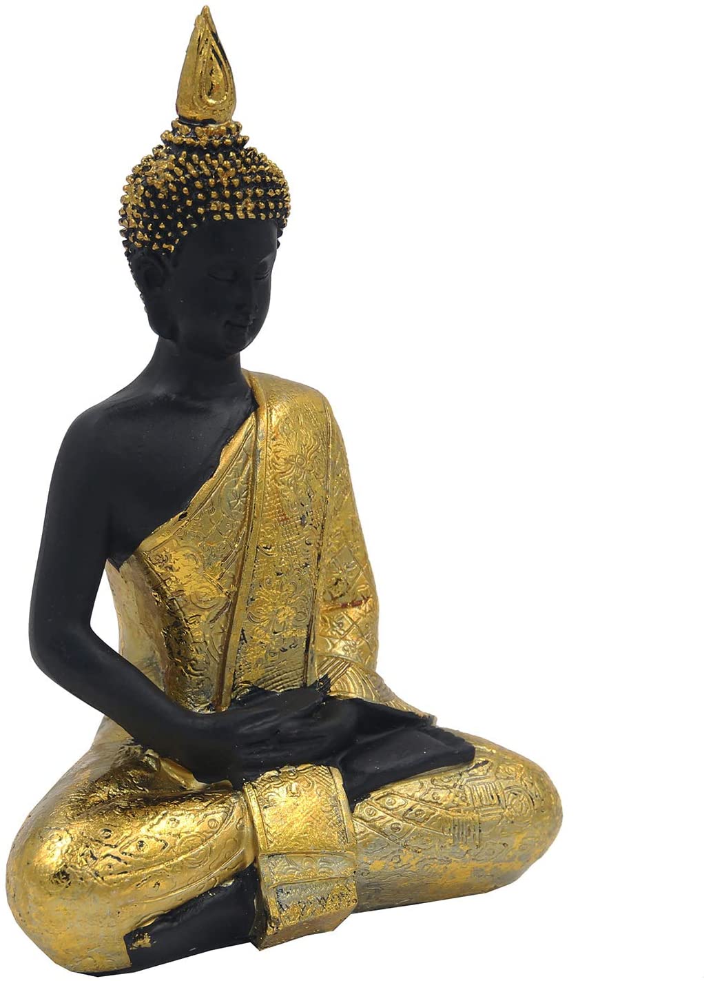 Golden Buddha Statue for Home Altar Shrine Meditation Room - DharmaObjects