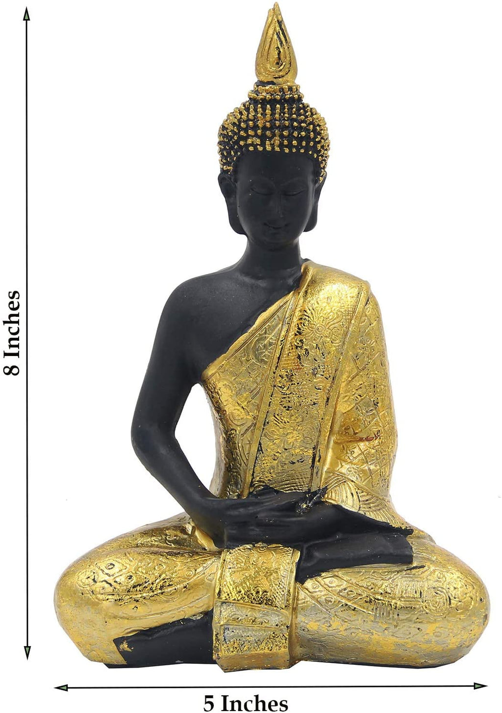 Golden Buddha Statue for Home Altar Shrine Meditation Room - DharmaObjects