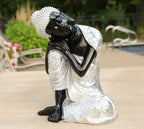 Napping Buddha Statue Asian Art Decor Cold Cast - DharmaObjects