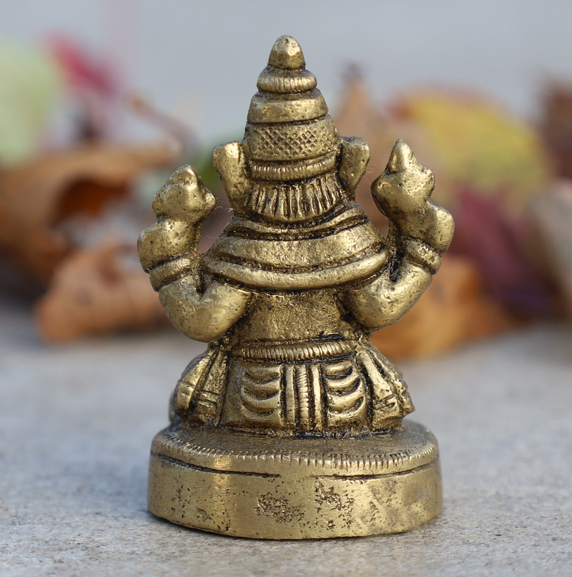 Ganesh Ganesha Ganpati Statue Hindu Elephant God of Success Solid Brass - DharmaObjects