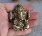 Ganesh Ganesha Statue Hindu Elephant God of Success Solid Brass