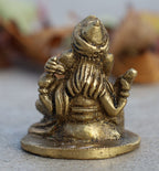 Ganesh Ganesha Ganpati Statue Hindu Elephant God of Success Solid Brass - DharmaObjects