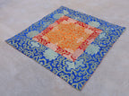 Tibetan Buddhist Lotus Silk Brocade Table Runner/Shrine Cover/Altar Cloth/Table Cover - DharmaObjects