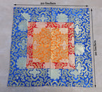 Tibetan Buddhist Lotus Silk Brocade Table Runner/Shrine Cover/Altar Cloth/Table Cover - DharmaObjects