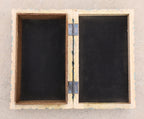 Celestial Moon and Stars Hand Carved Wooden Storage Keepsake Box - DharmaObjects