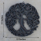 Handcrafted Wooden Celtic Tree of Life Wall Decor Hanging Art - DharmaObjects