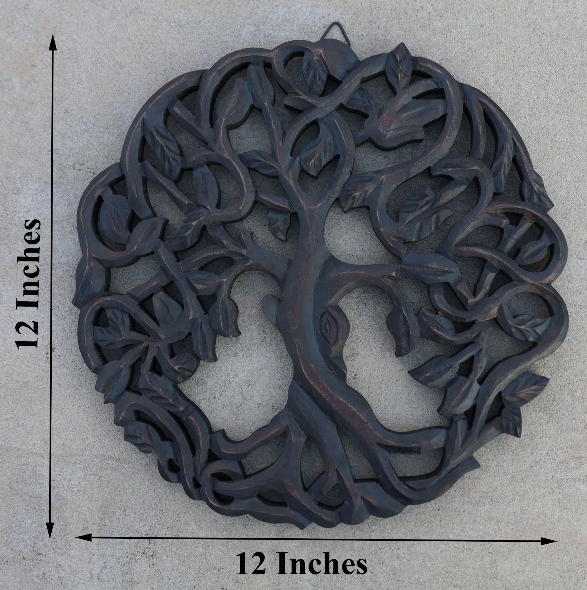 Handcrafted Wooden Celtic Tree of Life Wall Decor Hanging Art - DharmaObjects
