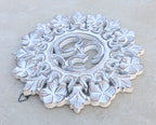 Handcrafted Wooden Om Wall Decor Hanging Art - DharmaObjects
