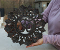 Handcrafted Wooden Om Wall Decor Hanging Art - DharmaObjects