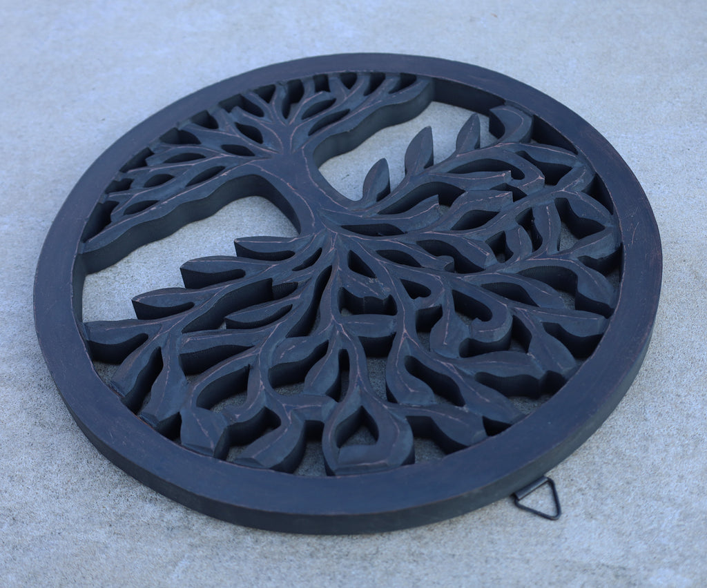Handcrafted Wooden Tree of Life Wall Decor Hanging Art - DharmaObjects