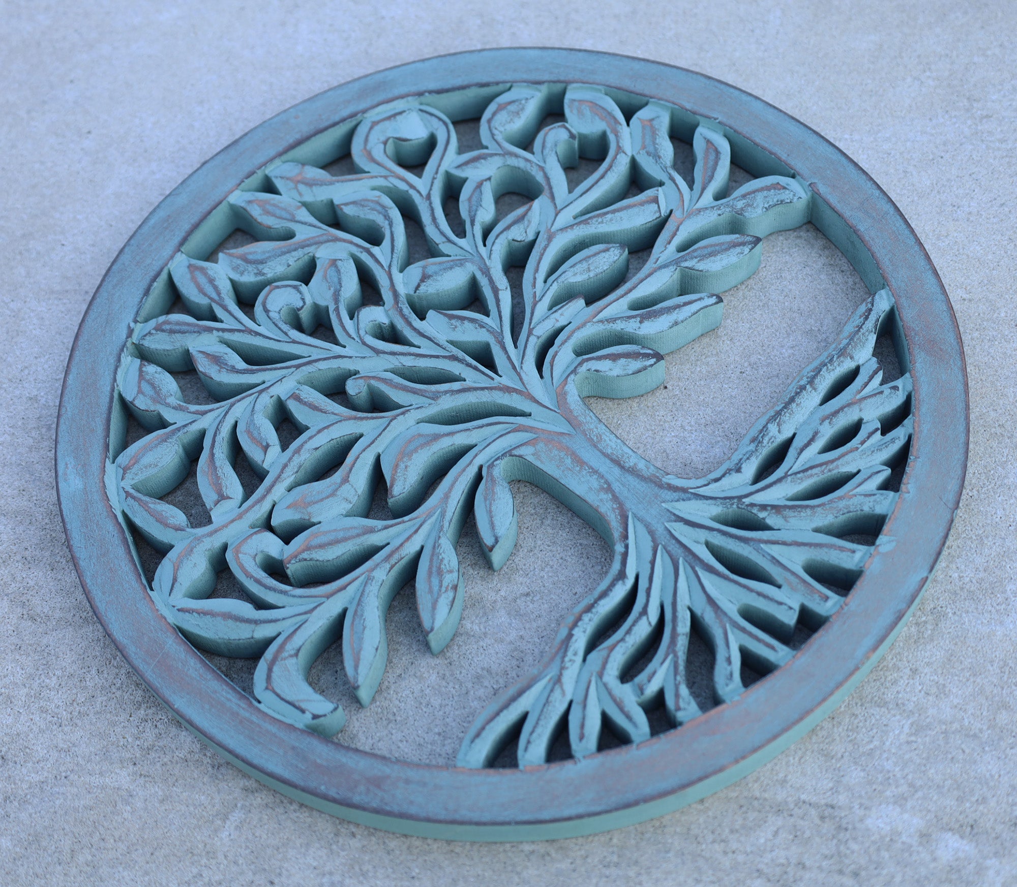 Handcrafted Wooden Tree of Life Wall Decor Hanging Art - DharmaObjects