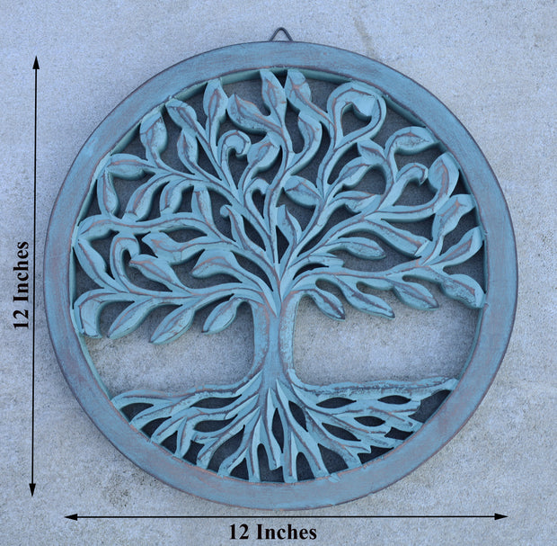 Handcrafted Wooden Tree of Life Wall Decor Hanging Art