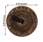 2 Pairs Brass Om Namah Shivaya Finger Cymbals Zills for Belly Dancing - DharmaObjects