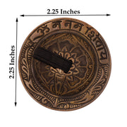 2 Pairs Brass Om Namah Shivaya Finger Cymbals Zills for Belly Dancing
