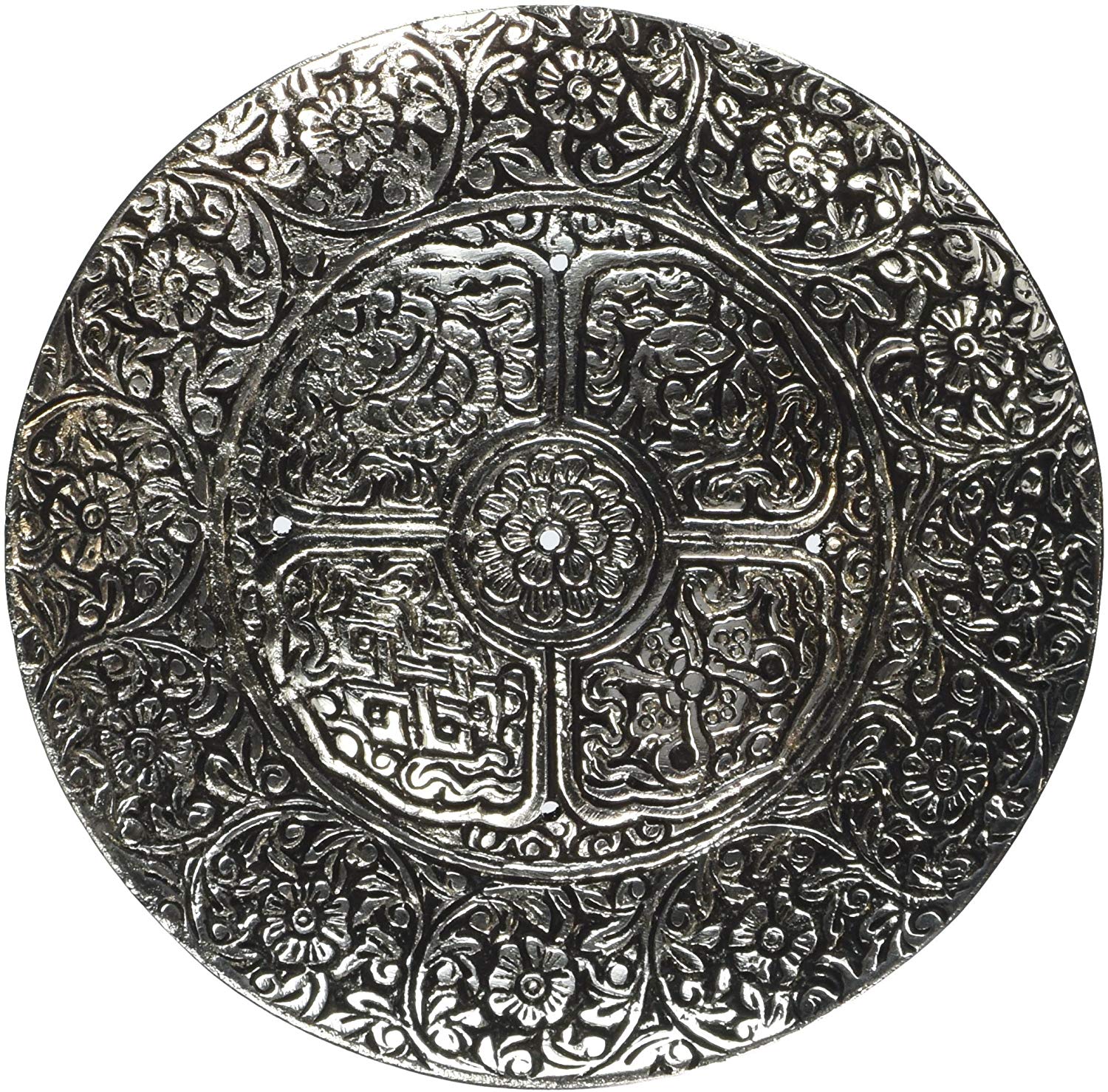 Tibetan Recycled Aluminum Incense Burner / Holders - DharmaObjects