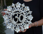 Handcrafted Wooden Om Wall Decor Hanging Art - DharmaObjects
