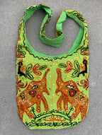 Elephants Hobo Hippie Bohemian Sling Crossbody Bag Purse - DharmaObjects