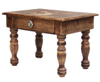 Large Solid Mango Wood Hand Carved Prayer Puja Shrine Altar Meditation Table - DharmaObjects