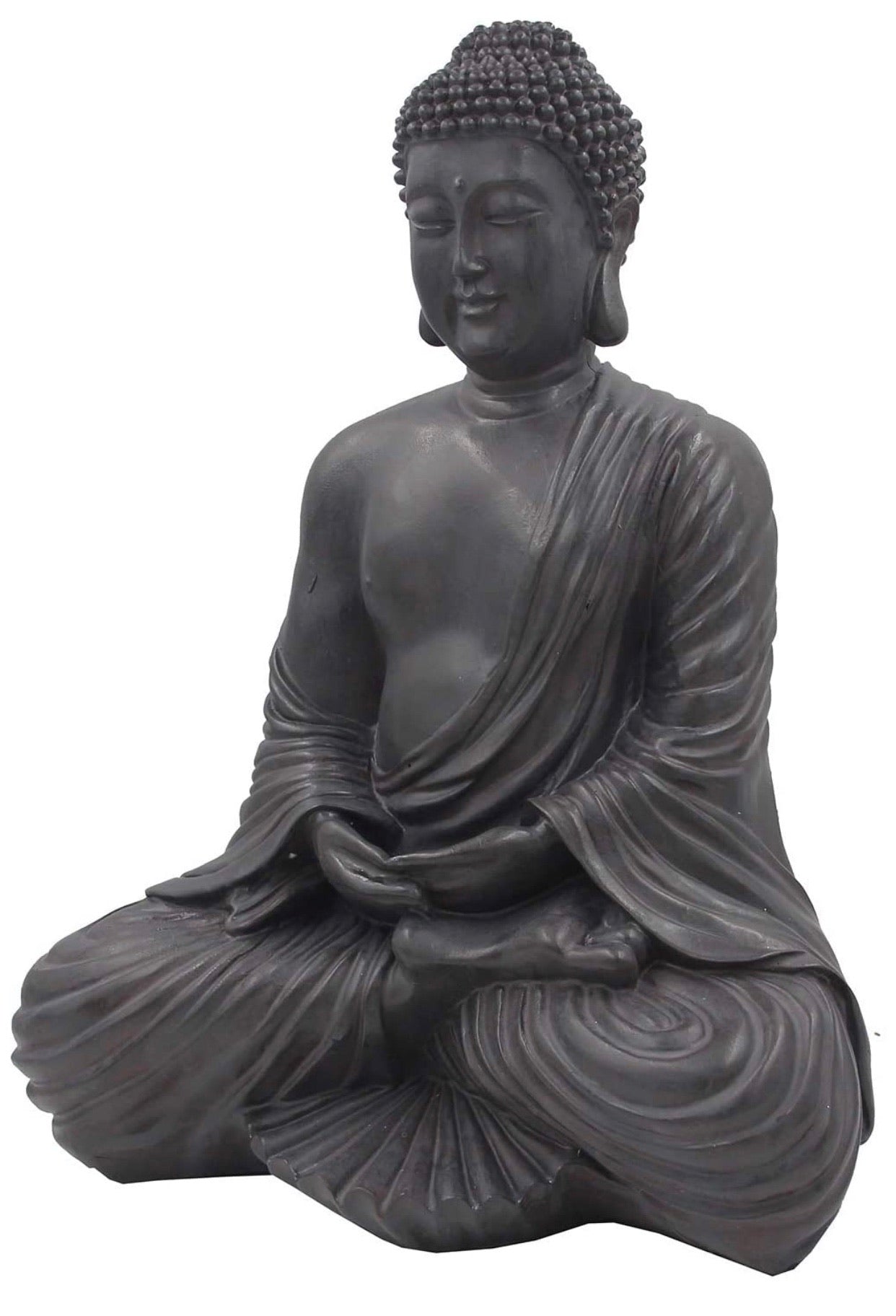 Meditating Buddha Mindfulness Peace Harmony Statue 16” Tall - DharmaObjects