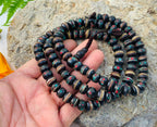 Natural Yak Bone With Coral Inlay 108 Beads Prayer Mala - DharmaObjects