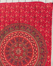 Elephants Mandala Tapestry Wall Decor Hanging 80”X50” Red