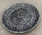 Premium Tibetan Plate Incense Burner Holder Made from Recycled Aluminum 3 in 1. - DharmaObjects