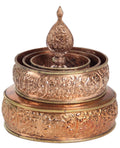 Tibetan Copper Offering Mandala Set 5.5" Diameter - DharmaObjects
