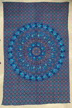 Animal Mandala Tapestry Wall Hanging Decor 80” X 50” - DharmaObjects