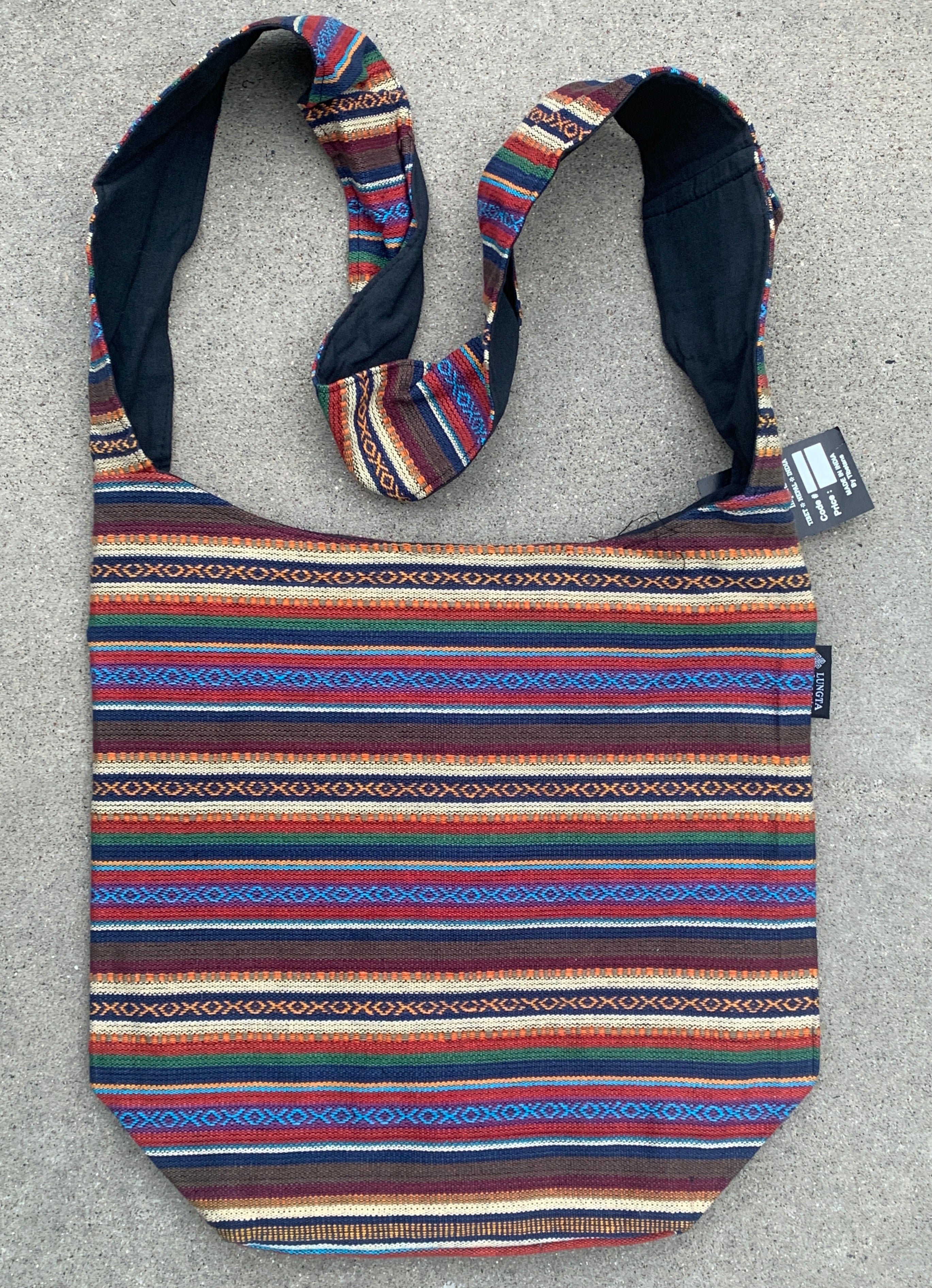 Handloom Hobo Bohemian Sling Crossbody Bag - DharmaObjects