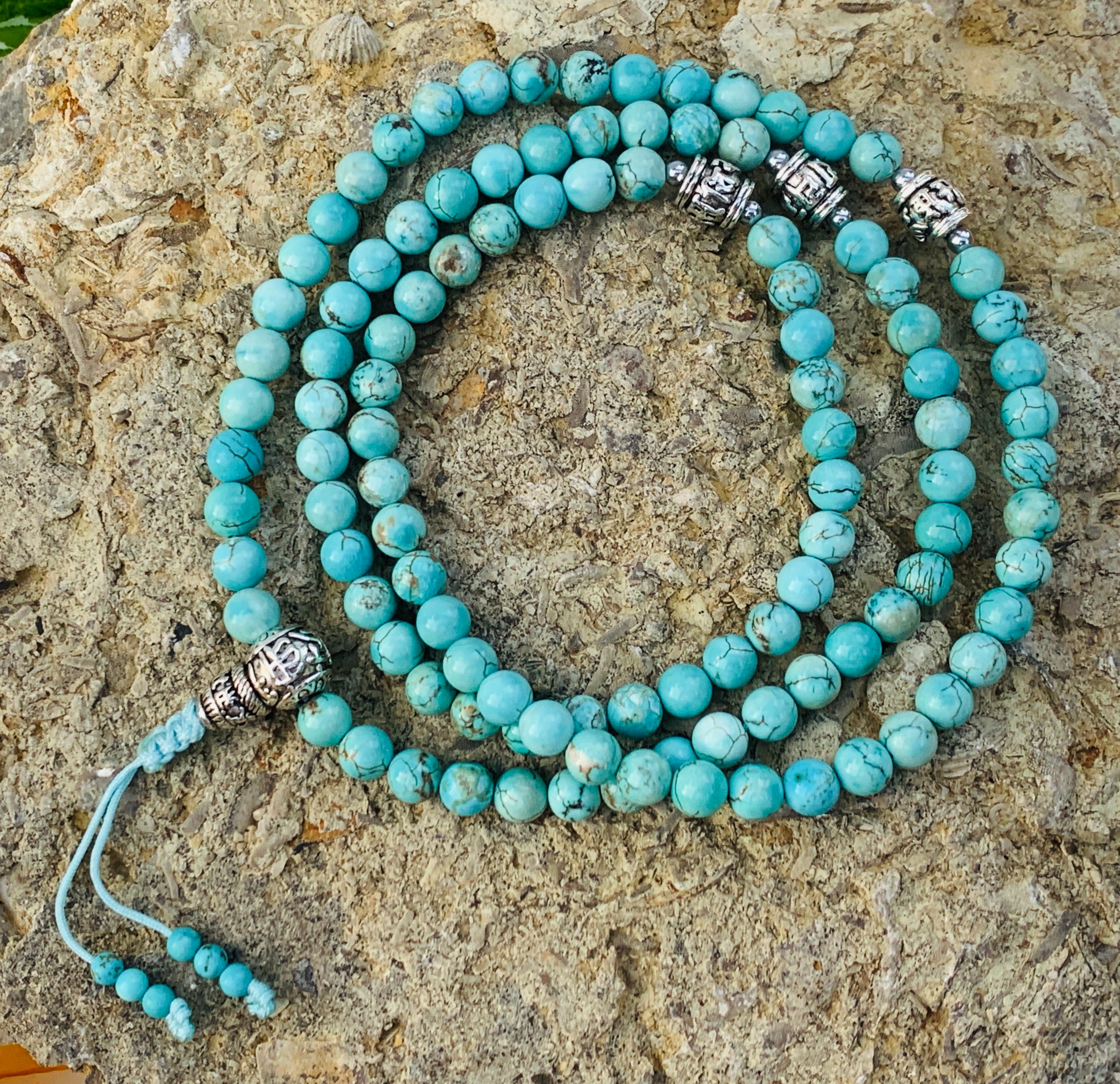 Gemstone 108 Beads Mala Prayer Beads - DharmaObjects