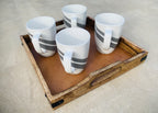 Set of 3 Nesting Country Style Wooden Serving Trays - DharmaObjects