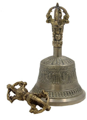 Large Tibetan Meditation BELL and DORJE Set