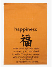 All Natural Handmade Tibetan Style Affirmation Flags - Peace, Happiness, Courage, Love, Tranquility, Wisdom