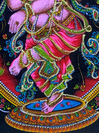 Dancing Ganesh Yoga Tapestry Wall Hanging Decor 30" X 43" - DharmaObjects