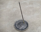 Premium Tibetan Plate Incense Burner Holder Made from Recycled Aluminum 3 in 1. - DharmaObjects