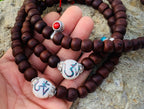 Natural Old Dark Bodhi Seed 108 Beads Prayer Mala - DharmaObjects
