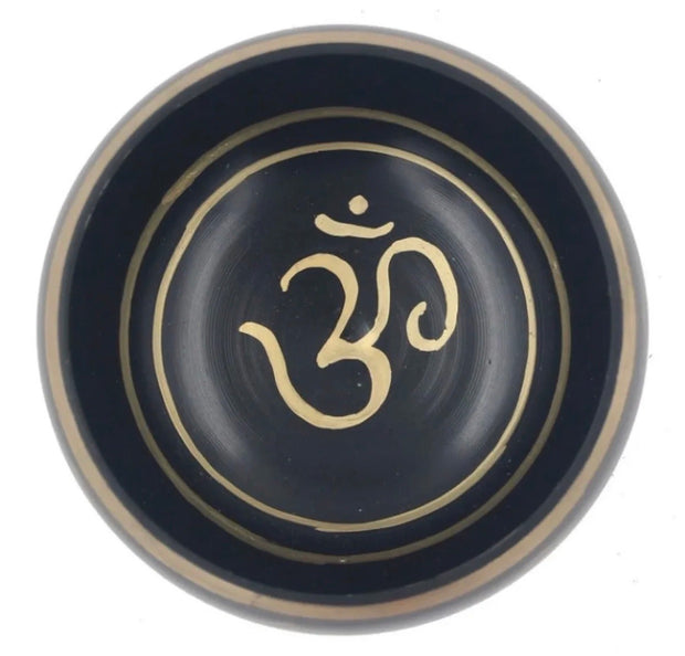 Tibetan Extra Large Heavy Meditation OM Peace Singing Bowl With Mallet and Silk Cushion