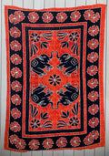 Indian Elephants Mandala Tapestry 80”X50” - DharmaObjects