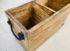 Rustic Country Style Wooden Utensil Cooking Tools Holder - DharmaObjects