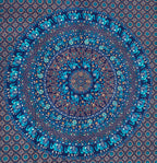 Animal Mandala Tapestry Wall Hanging Decor 80” X 50” - DharmaObjects