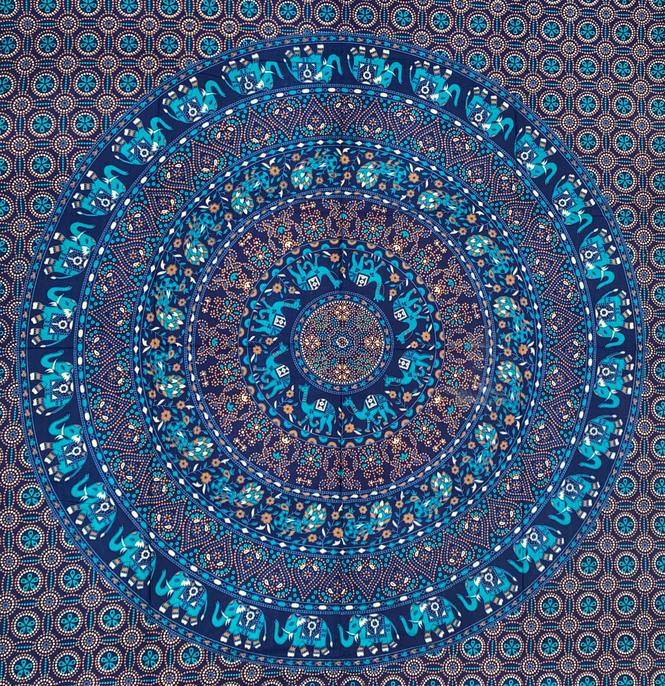 Animal Mandala Tapestry Wall Hanging Decor 80” X 50” - DharmaObjects