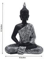 Thai Buddha Meditating Peace Harmony Statue 11” Tall - DharmaObjects