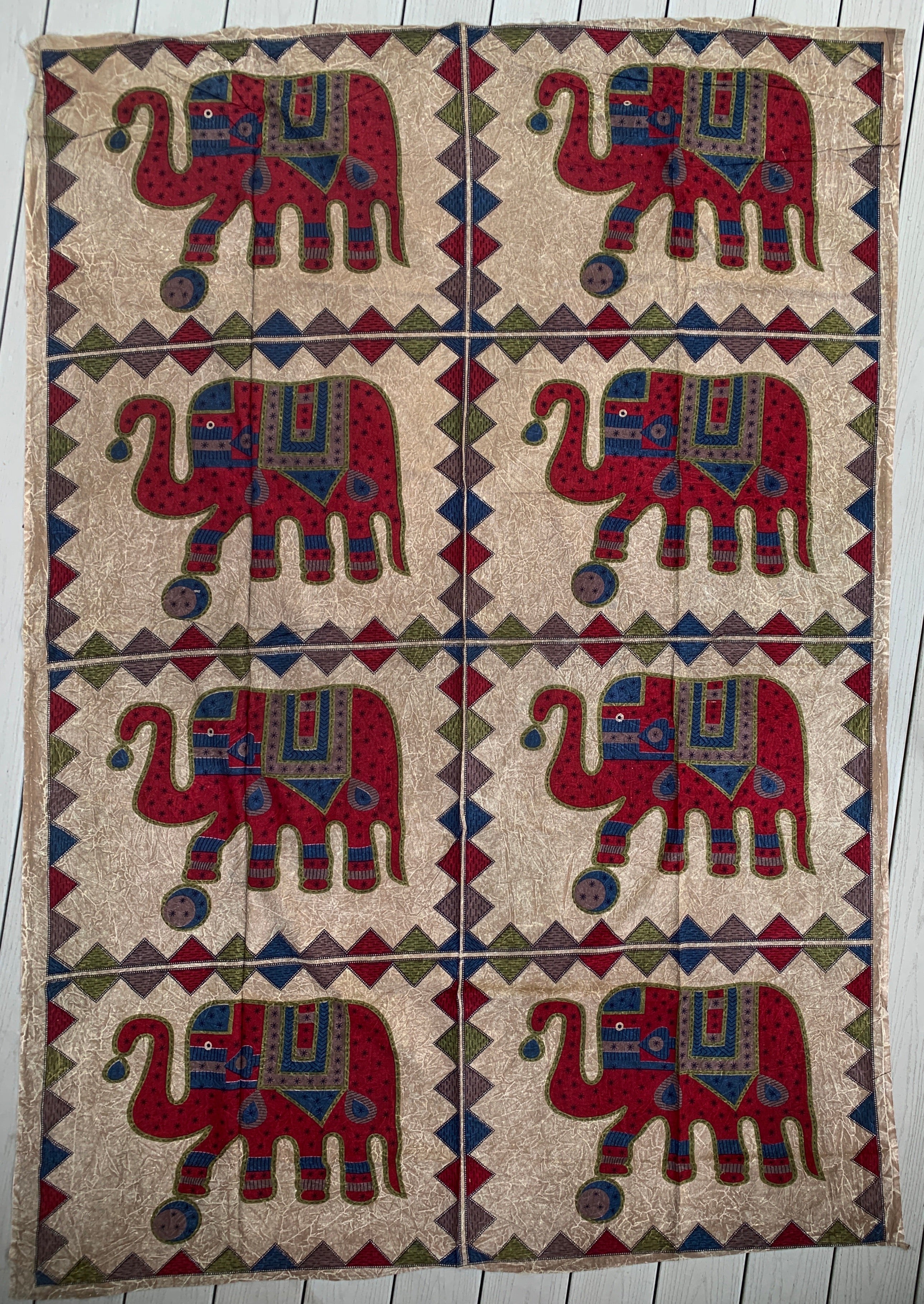 Indian Elephants Tapestry 80” X 50” - DharmaObjects