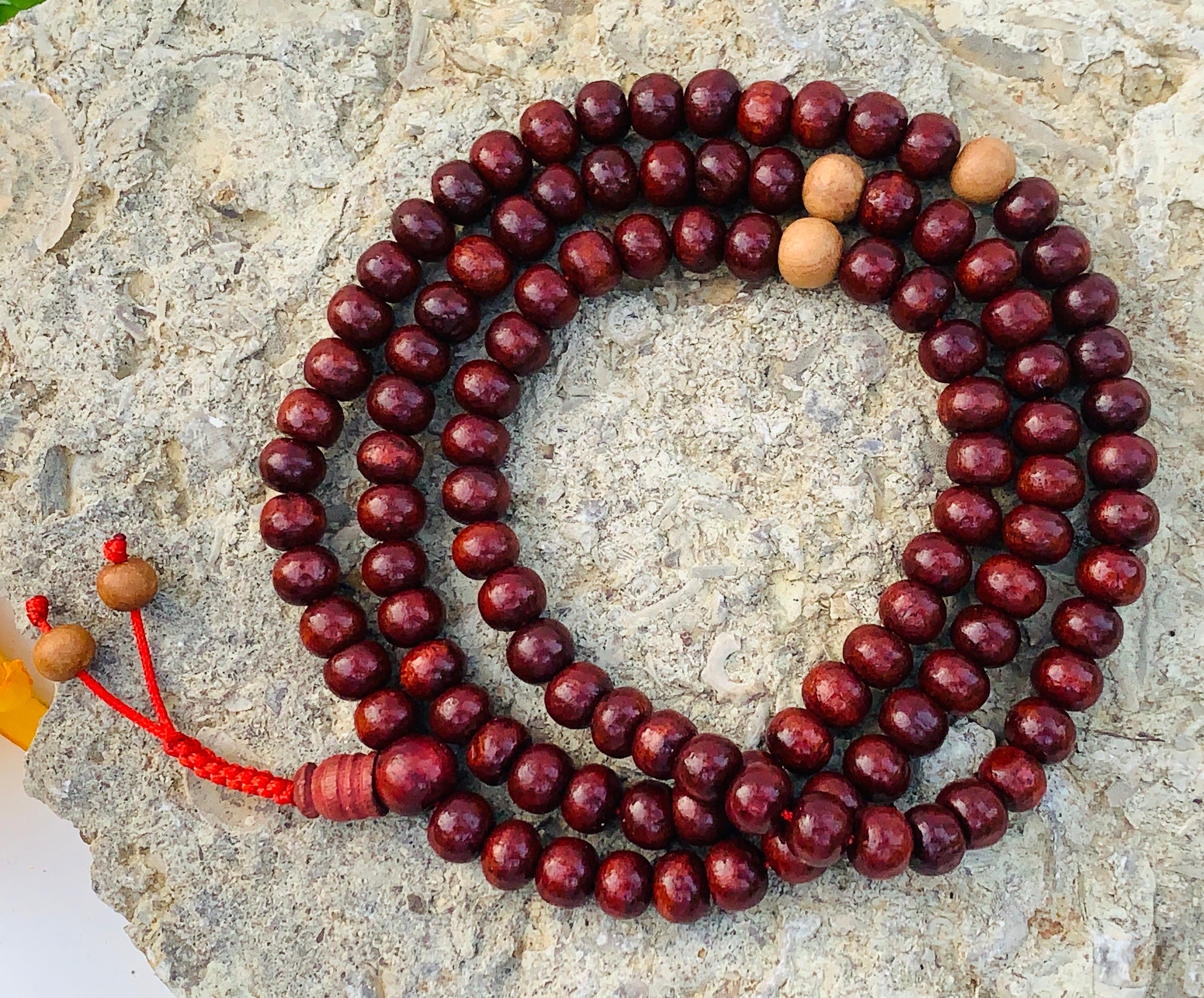 Natural 108 Beads Rosewood Mala - DharmaObjects